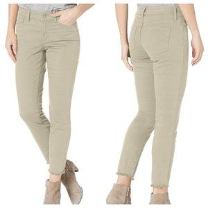 NYDJ Alina Skinny Ankle Jeans Raw Hem Clay Crop
